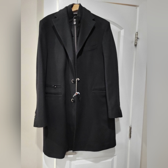 Corneliani ID Mens Black Coat